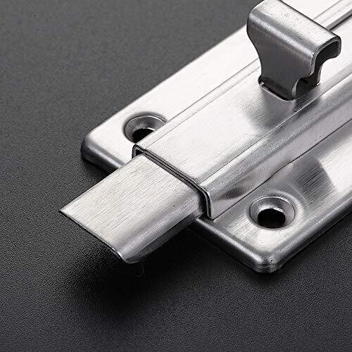 Door Bolts, 2 Pieces Stainless Steel Latch Sliding Door Lock, Surface Mounted Slide Bolt For All - View #5