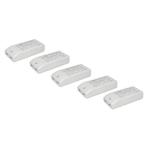 5 Pack Lowenergie 12w LED Driver Transformer 240V AC to 12V DC for LED ...