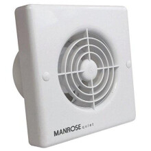 Manrose QF100T Quiet Extractor Fan with Timer for 4"/100mm Duct