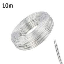 10 Meter 28AWG Electrical Wire, 2 Core Flat Transparent Wire, PVC Mains Power Cable, Cuttable, Waterproof, Wear-Resistant, Oxidation Resistance, for