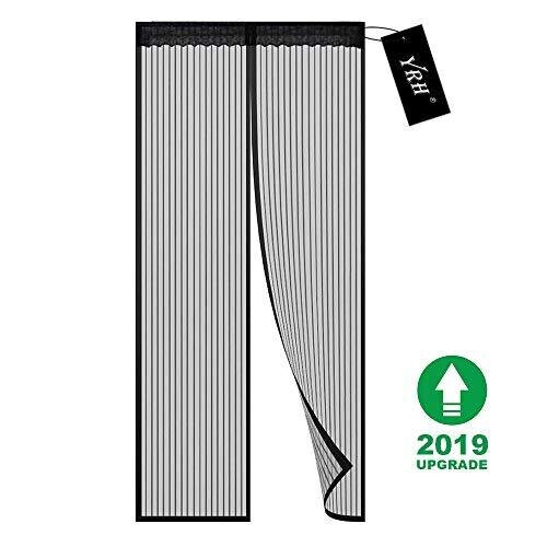 Magnetic Fly Screen Door, YRH Heavy Duty Bug Mesh Curtain with Powerful Magnets and Full Frame Magic Tape, Insect Protection Door No Gap, Keep Bugs