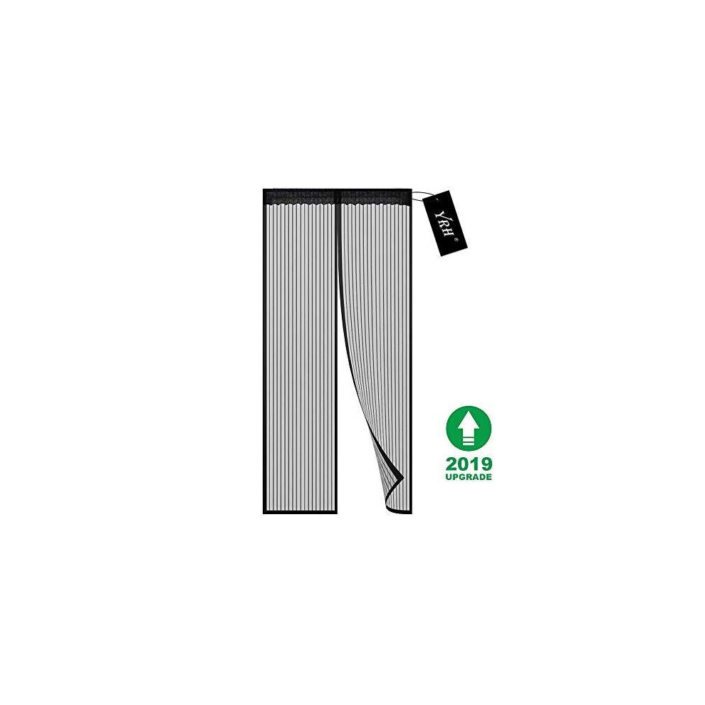 Magnetic Fly Screen Door, YRH Heavy Duty Bug Mesh Curtain with Powerful Magnets and Full Frame Magic Tape, Insect Protection Door No Gap, Keep Bugs