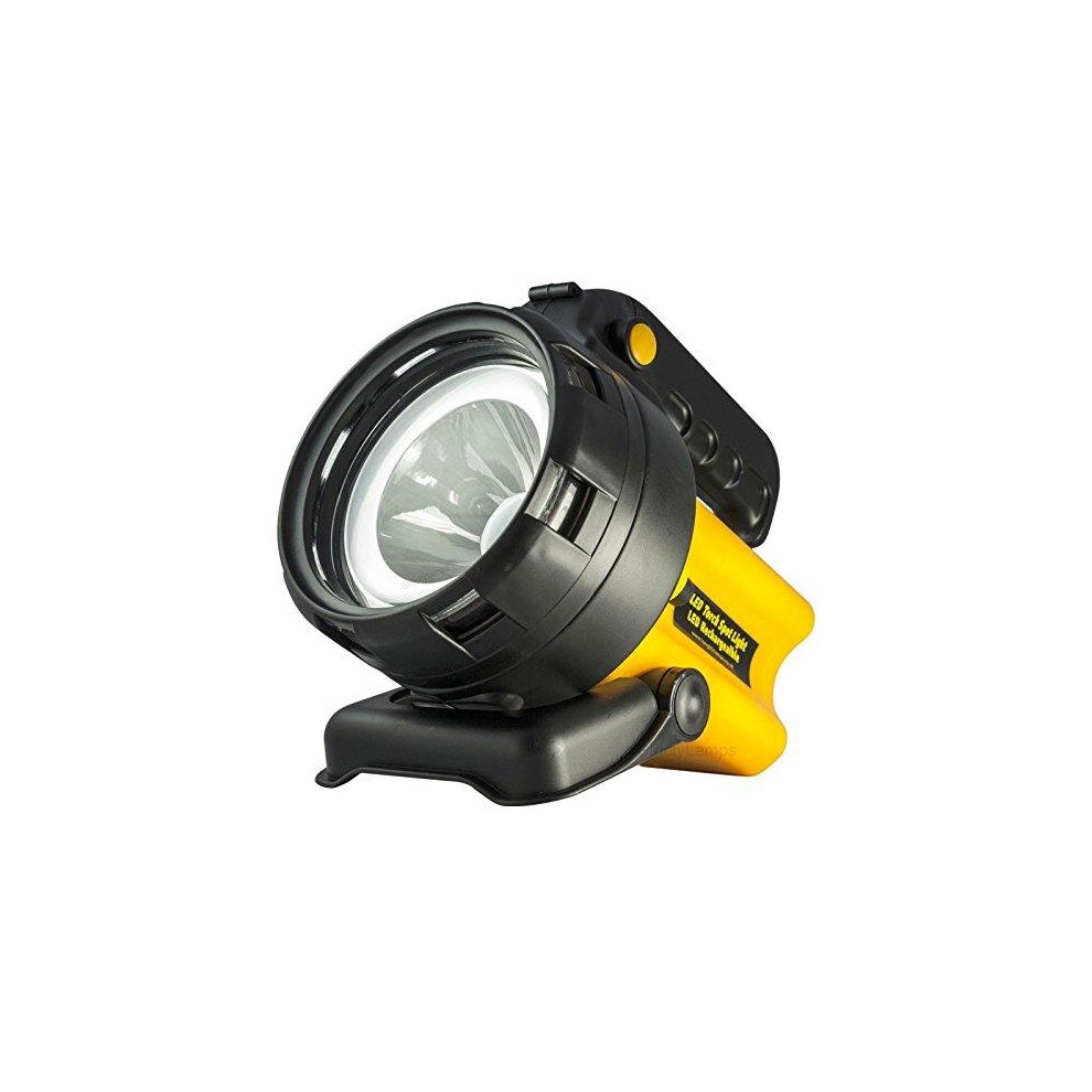 Long Life Lamp Company. Rechargeable Led Work Torch 1 Million Candle Power Spot Hand Lamp Light