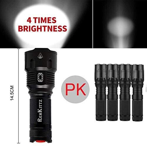 Torch LED Torch Tactical Military Torches Super Bright Powerful Lumens Adjustable Focus Flashlight 2