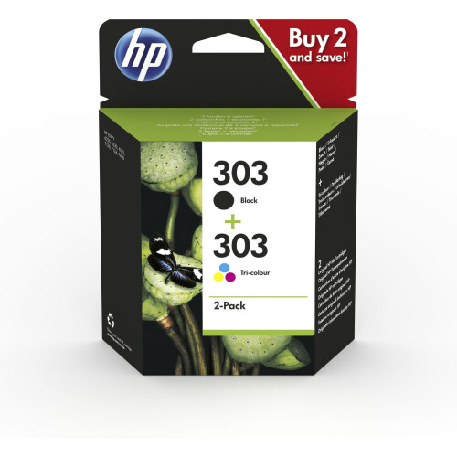 HP HP 3YM92AE#301 303 2-pack Black/Tri-color 3YM92AE#301