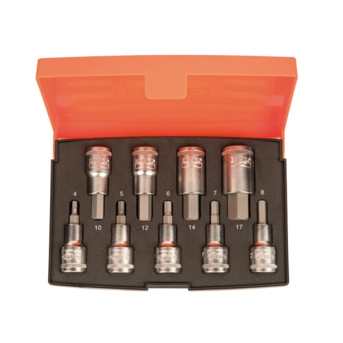 Bahco Bahco S9HEX 1/2in Drive Socket Set of 9 Metric