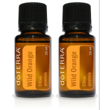 doTERRA Wild Orange etherische olie 15 ml van doTERRA, verpakking van 2