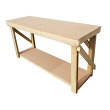 (6ft, Standard Legs) Workbench MDF Top 18mm Industrial Wooden Garage Heavy Duty Handmade Table