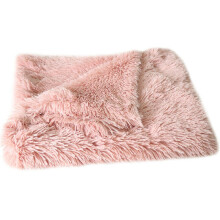 (Pink, L) Dog Cat Puppy Blanket Pet Soft Fluffy Blanket Cosy Warm Throw Mats