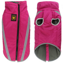 (Rose Red, XL) Pet Dog Waterproof Padded Jacket Vest Coat Reflective Waistcoat Raincoat