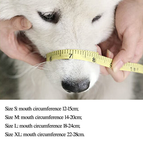 (Muzzle L) Dog Safety Muzzle Mesh Soft Muzzel Adjustable Biting Barking Chewing 1
