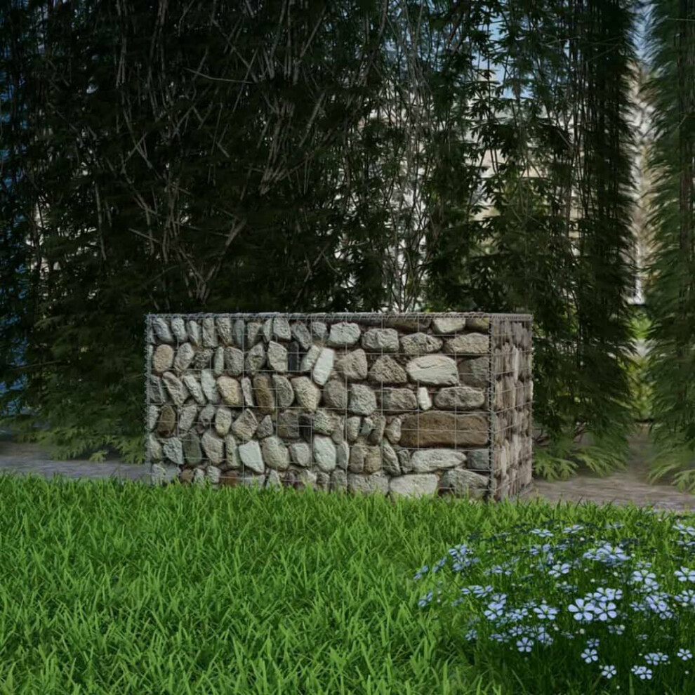 Vidaxl Gabion Basket Steel 100X50x50cm Outdoor Garden Basket Wall Wire Fence