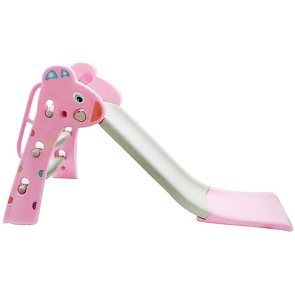 (Pink) WDW New Deer Design Kids Slide Indoor Outdoor Garden Toy Climbing Slide