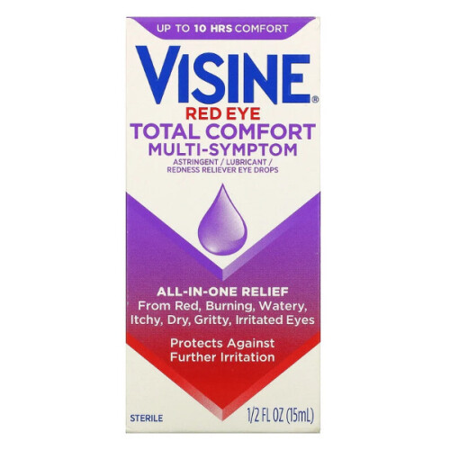 Visine, Red Eye, Total Comfort Multi-Symptom Eye Drops, 15ml 1