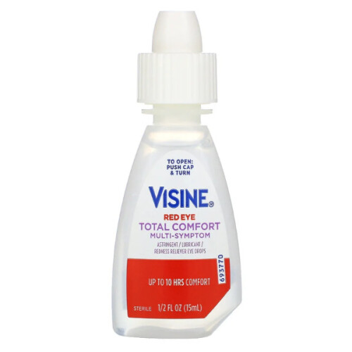 Visine, Red Eye, Total Comfort Multi-Symptom Eye Drops, 15ml