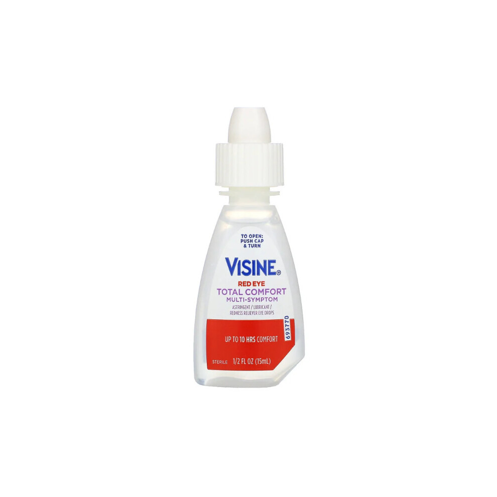 Visine, Red Eye, Total Comfort Multi-Symptom Eye Drops, 15ml