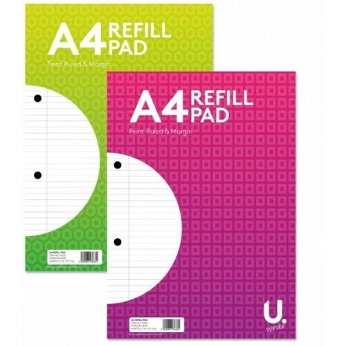 A4 REFILL PAD 2 ASSORTED BRIGHT COLOURS