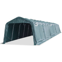 vidaXL Removable Livestock Tent PVC 550 g/m² 3.3x16 m Dark Green Sheep House