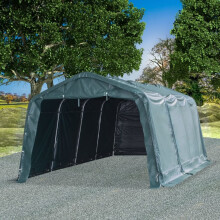 vidaXL Removable Livestock Tent PVC 550 g/m² 3.3x6.4 m Dark Green Sheep House