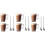 Set of 6 Latte Glasses Mugs 240ml (8.8oz) + FREE 6pk Long Handle (19cm) Latte Spoons - Perfect for Latte, Espresso, Coffee, Tea, Dessert 1