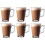 Set of 6 Latte Glasses Mugs 240ml (8.8oz) + FREE 6pk Long Handle (19cm) Latte Spoons - Perfect for Latte, Espresso, Coffee, Tea, Dessert 5