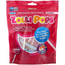 Zollipops, Die Zahnfreundlichen Lollis, Rote Himbeere, 3,1 oz