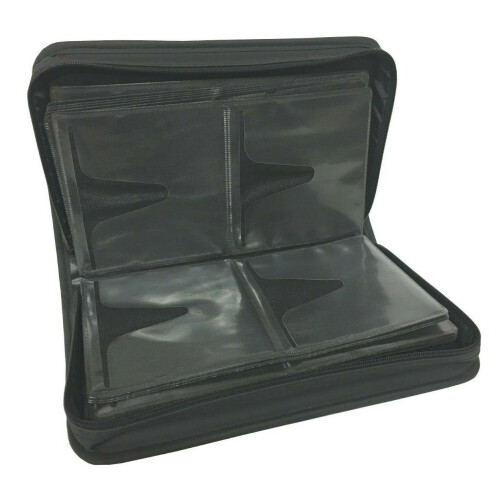 (80, Black) CD DVD Case Wallet Organiser + Carry Handle 1
