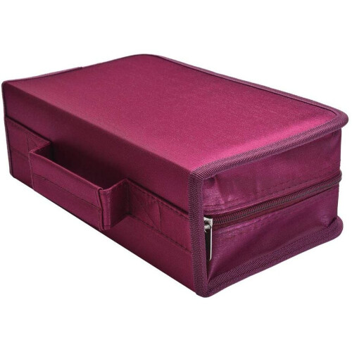 (128, Rose) CD DVD Case Wallet Organiser + Carry Handle 2