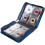 (256, Blue) CD DVD Case Wallet Organiser + Carry Handle 4