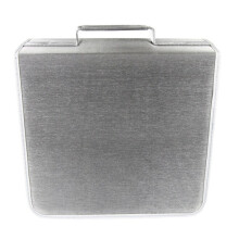 (256, Silver) CD DVD Case Wallet Organiser + Carry Handle
