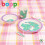 Boppi boppi Bamboo Dinnerware 5 Piece Set - Unicorns 4