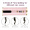 (Red) Latest Cordless Automatic Hair Curler Curling Wand 9