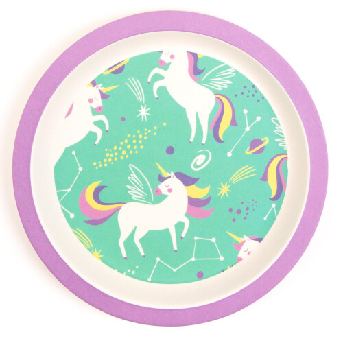 Boppi boppi Bamboo Dinnerware 5 Piece Set - Unicorns