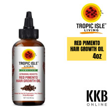 Tropic Isle Living Jamaican Strong Roots Rode Pimento Haargroeiolie, 4 Ounce