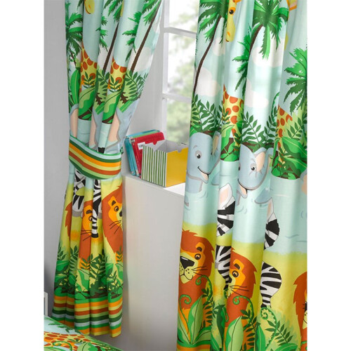 (66 X 54) Jungle-Tastic Lined Curtains