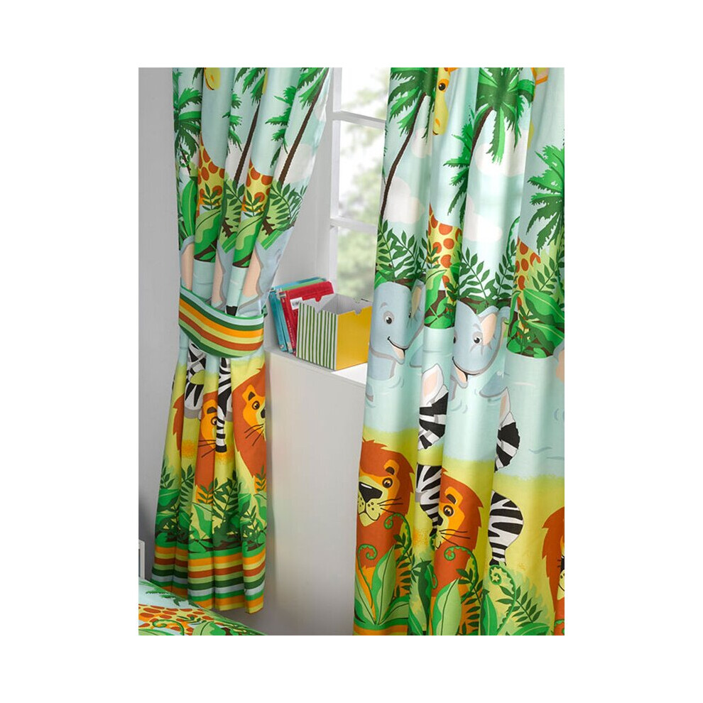 (66 X 54) Jungle-Tastic Lined Curtains