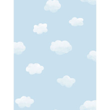 Over the Rainbow Cloudy Sky Wallpaper Blue Holden 90991