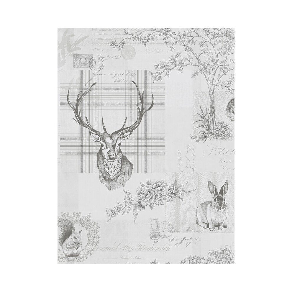 (Grey) Richmond Highland Stag Wallpaper Holden