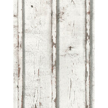 Rustic Wood Planks Wallpaper White AS Creation 9537-01