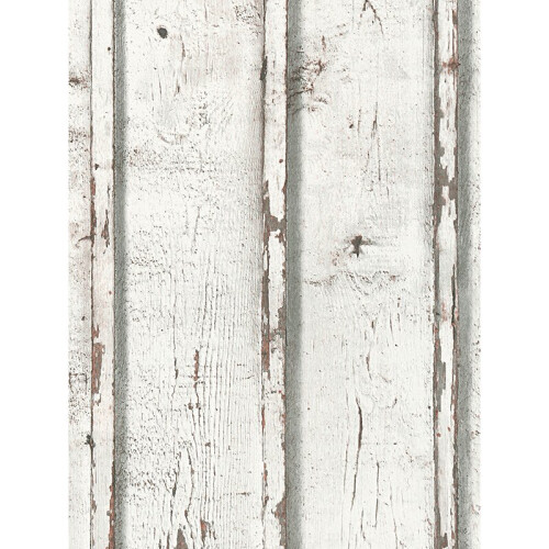 AS Creation Rustic Wood Planks Wallpaper White AS Creation 9537-01