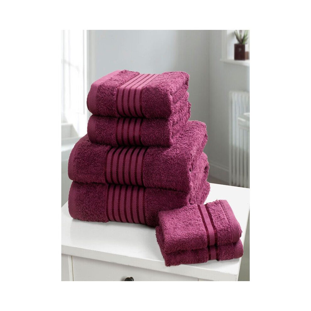 Windsor 6 Piece Towel Bale Plum