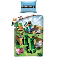 Minecraft Battle Single Cotton Duvet Cover Set - European Size