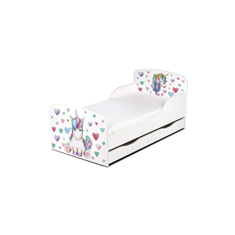 (Bed Only) PriceRightHome Unicorn Toddler Bed with Underbed Storage