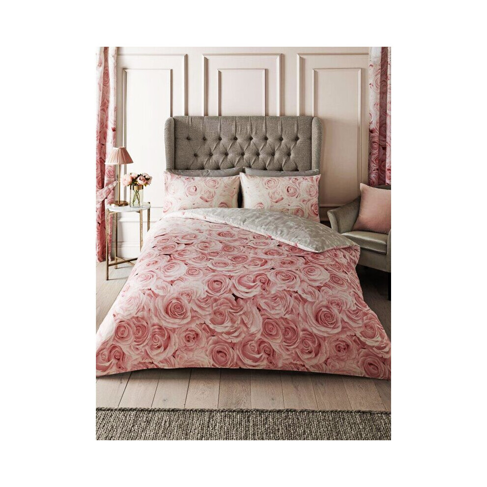 Bellerose Floral King Size Duvet Cover Set - Pink