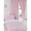 Pink and White Stars Lined Curtains 4