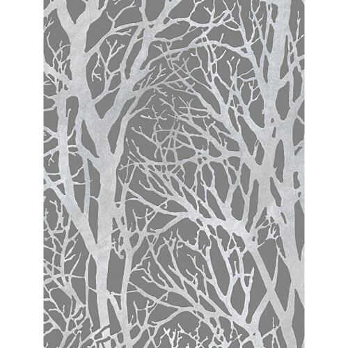 AS Creation Tree Branches Wallpaper Dark Grey and Silver AS Creation 30094-3