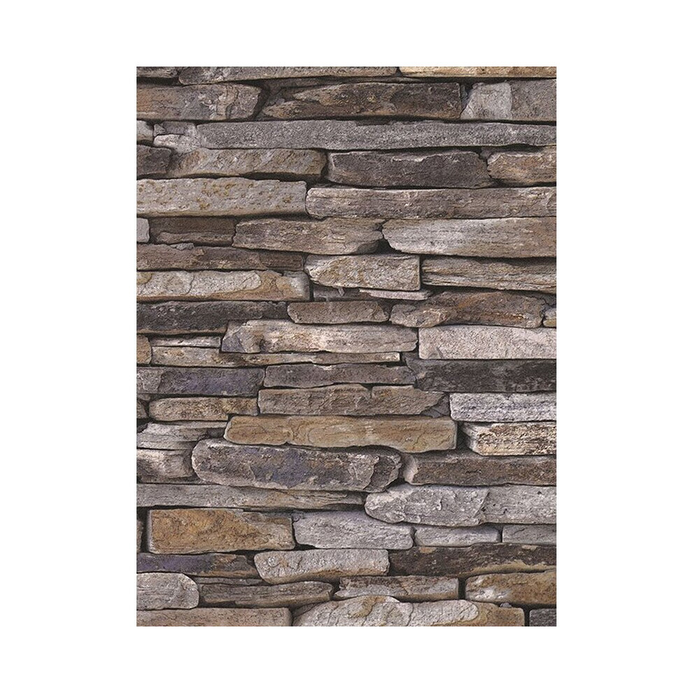 Natural Stone Slate Effect Wallpaper AS Creation 9142-17