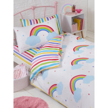Rainbow Sky Junior Toddler Duvet Cover and Pillowcase Set