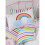 Rainbow Sky Striped Junior Toddler Bed Fitted Sheet and Pillowcase Set 1