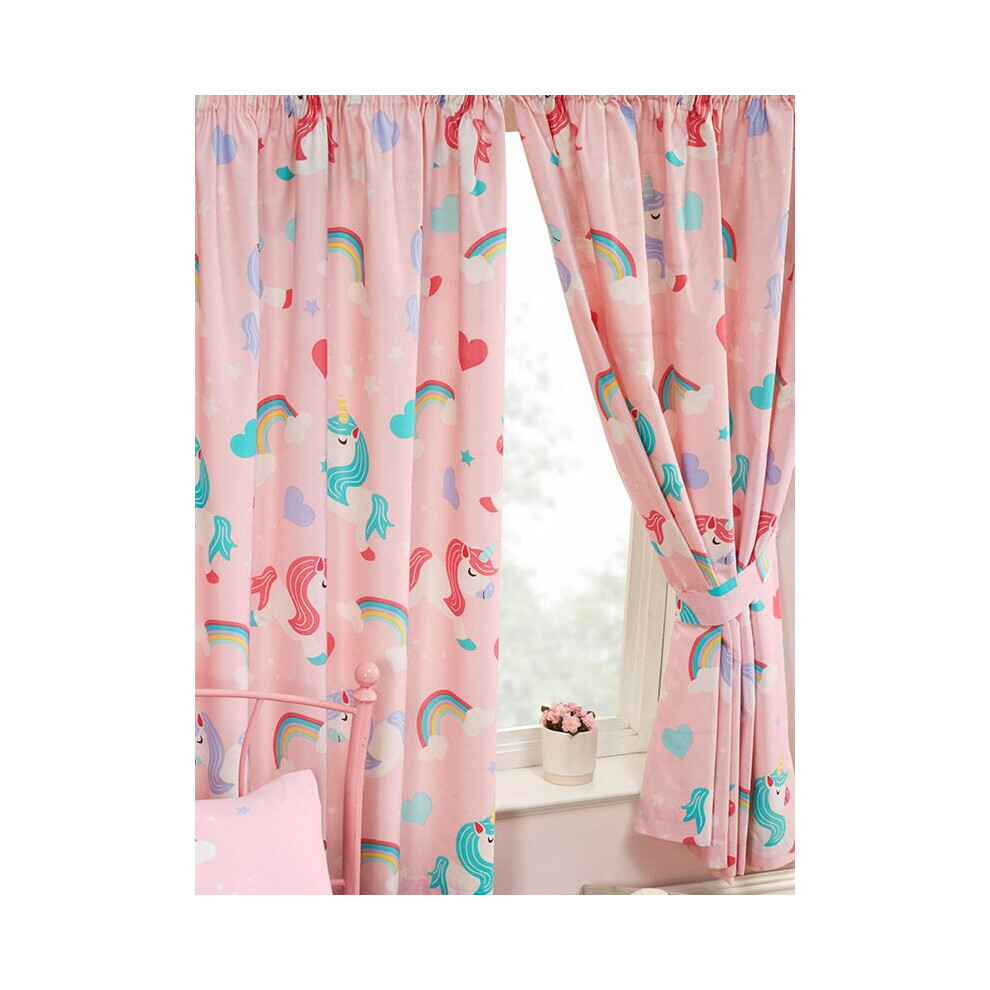 (66 X 54) I Believe In Unicorns Lined Curtains